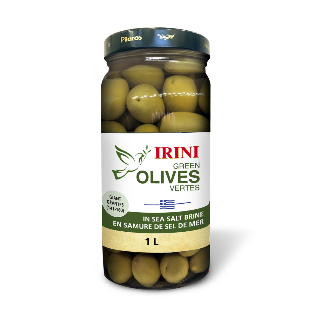 Spicy Pitted Green Olives 1 L - Olive | Mayrand
